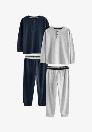 LONG SLEEVE 2 PACK - REGULAR FIT SET - Pižamos komplektas - navy grey