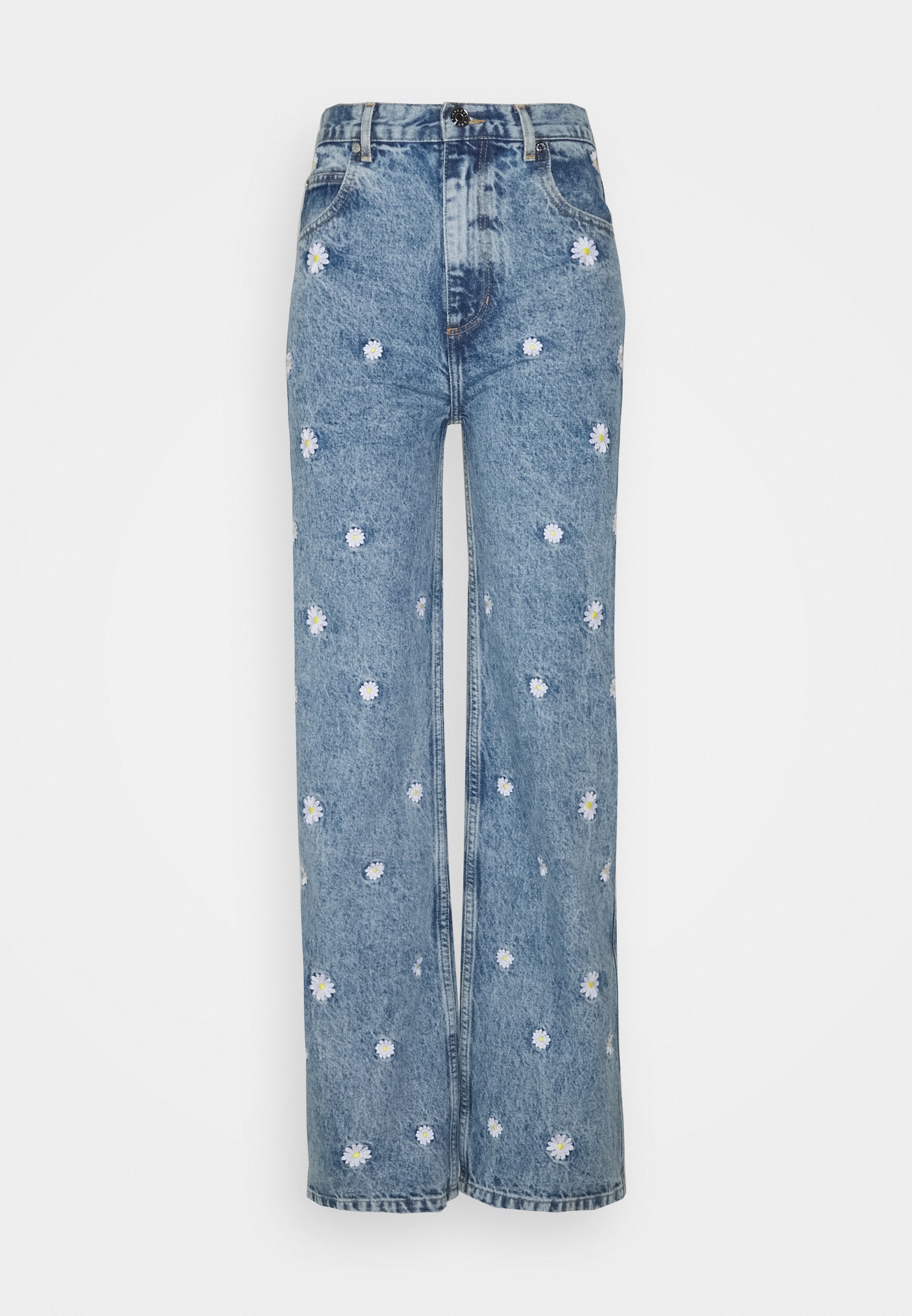 flower jeans