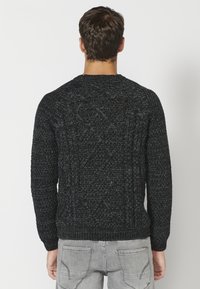 Koroshi Strickpullover - black