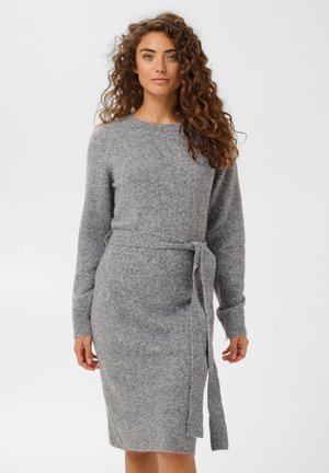 Culture, CUCHRISSY DRESS - Robe pull - mid grey melange