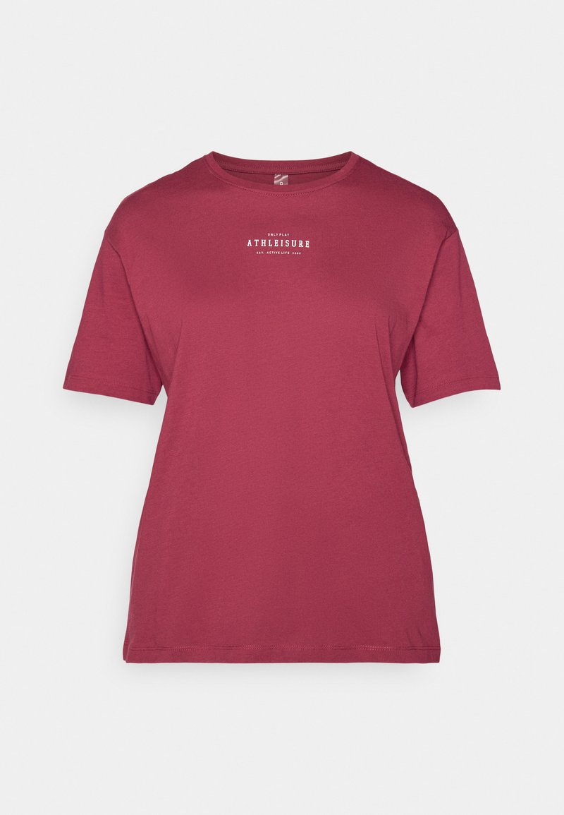 Only Play T-shirt print bordeauxrood