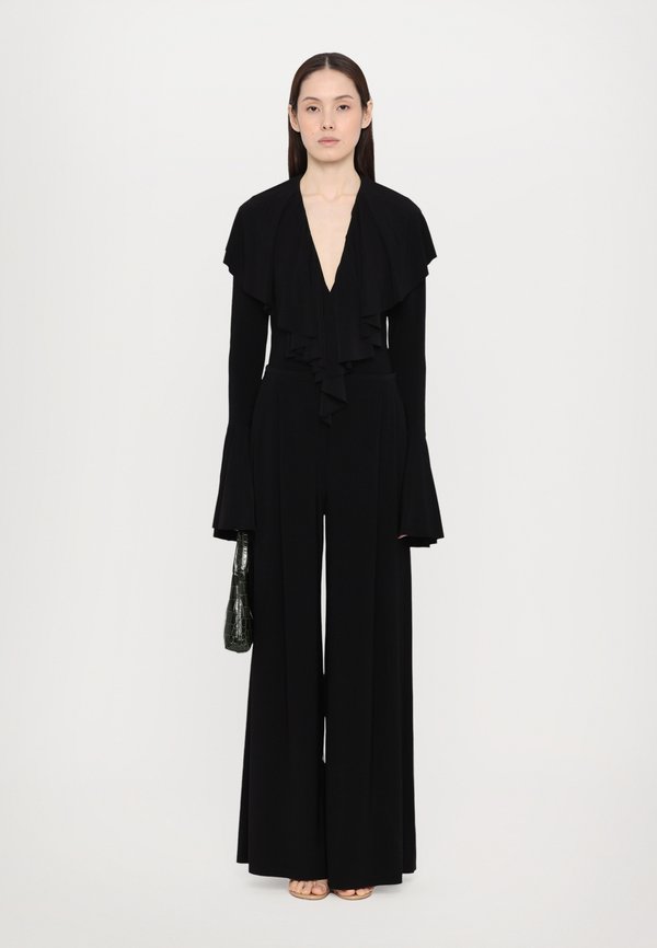 LONG SLEEVE DEEP V RUFFLE BODYSUIT - Long sleeved top4