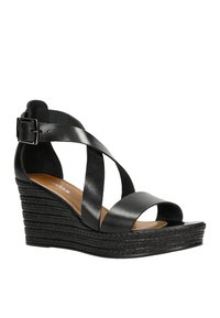 Wojas Sandali con plateau - black