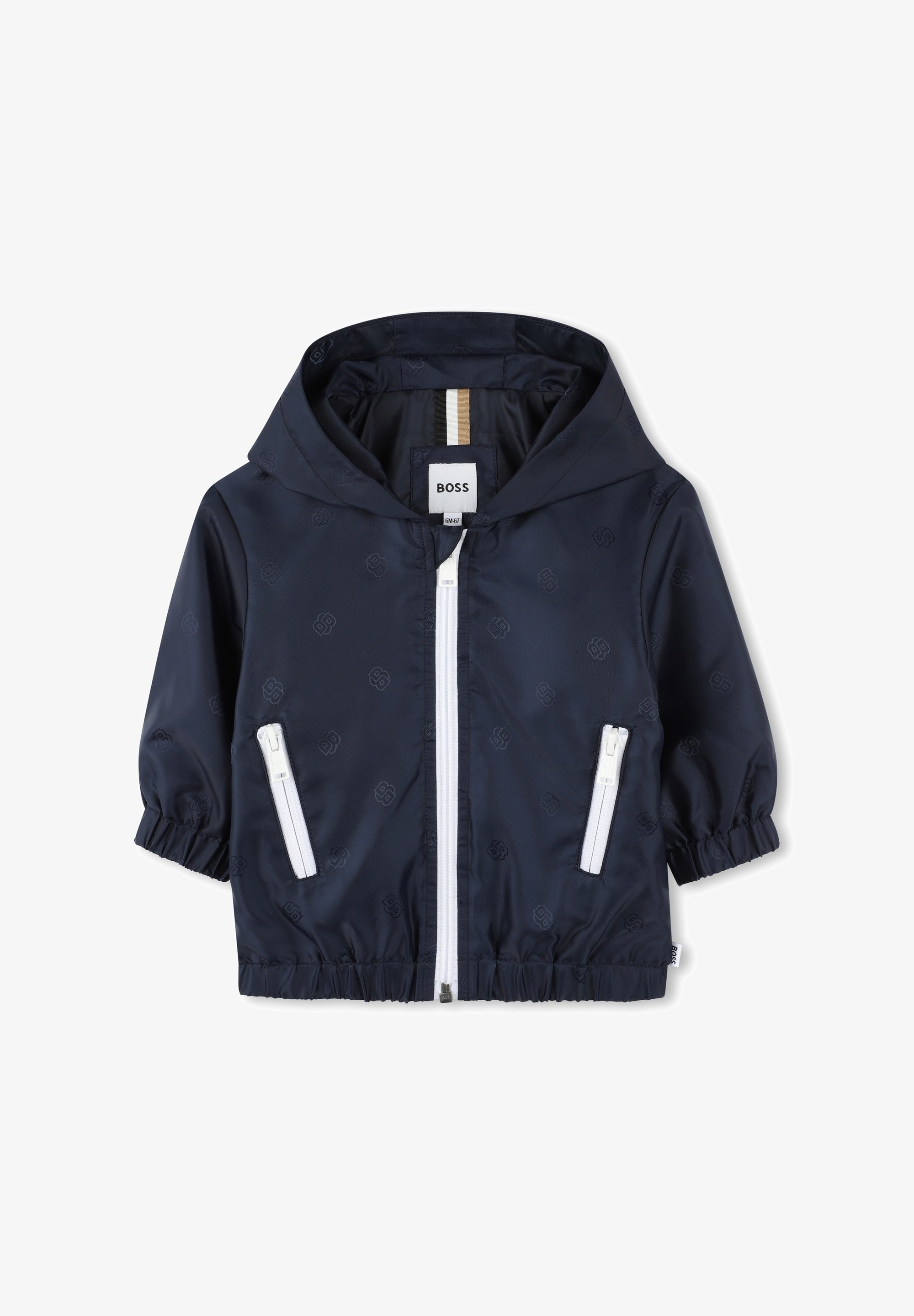BOSS Kidswear COUPE-VENT À CAPUCHE Outdoor jacket bleu cargo