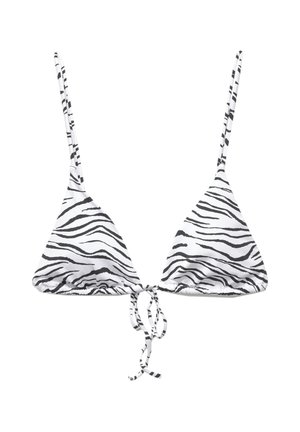 PULL&BEAR ZEBRA  - Bikini felső - white