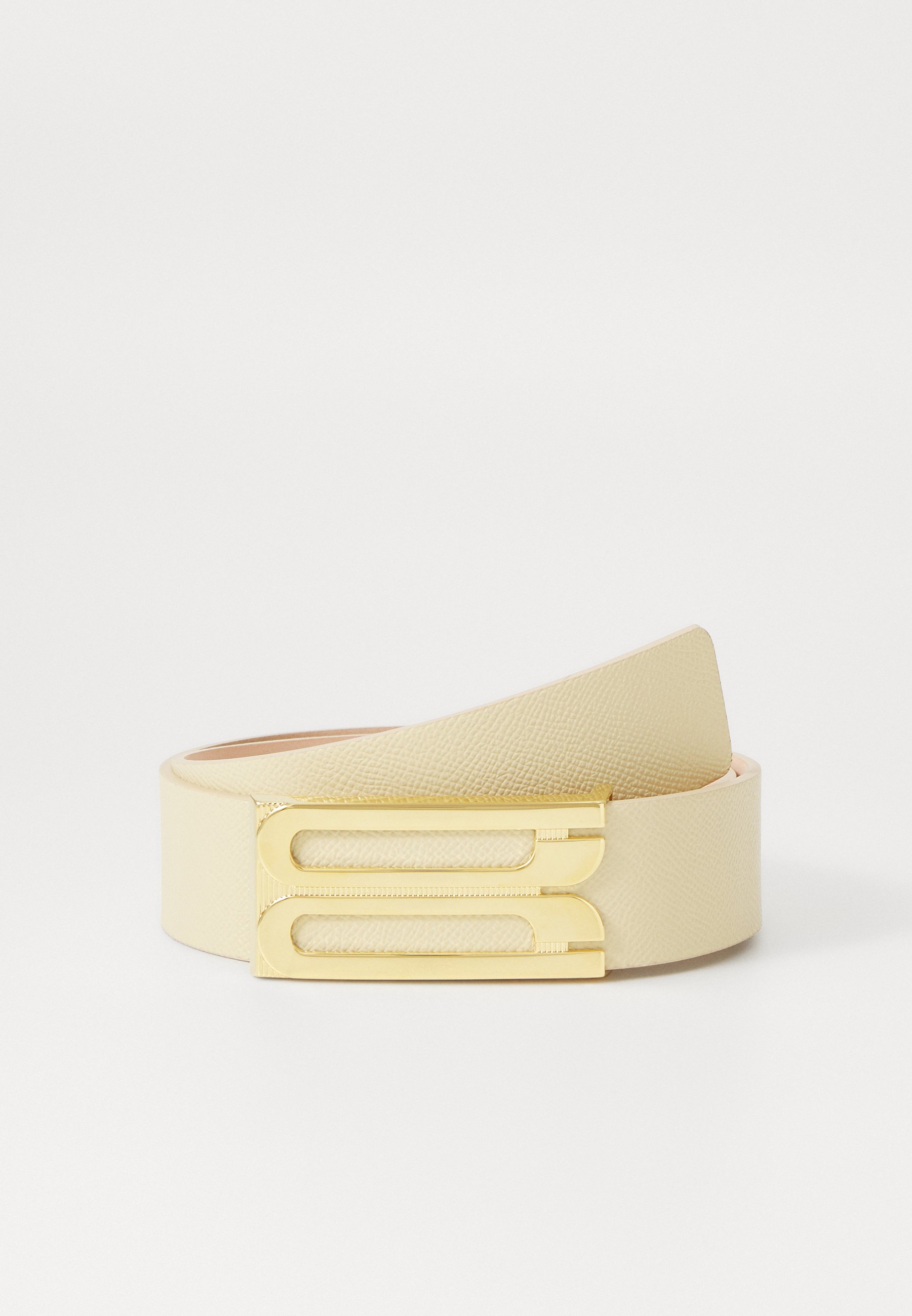 Victoria Beckham Tonal Jumbo Belt - Leather - White - NWT VICTORIA BECKHAM Frame croc-effect leather belt | NET-A-PORTER main image 3