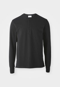 HENLEY - Pikkade varrukatega topp - black
