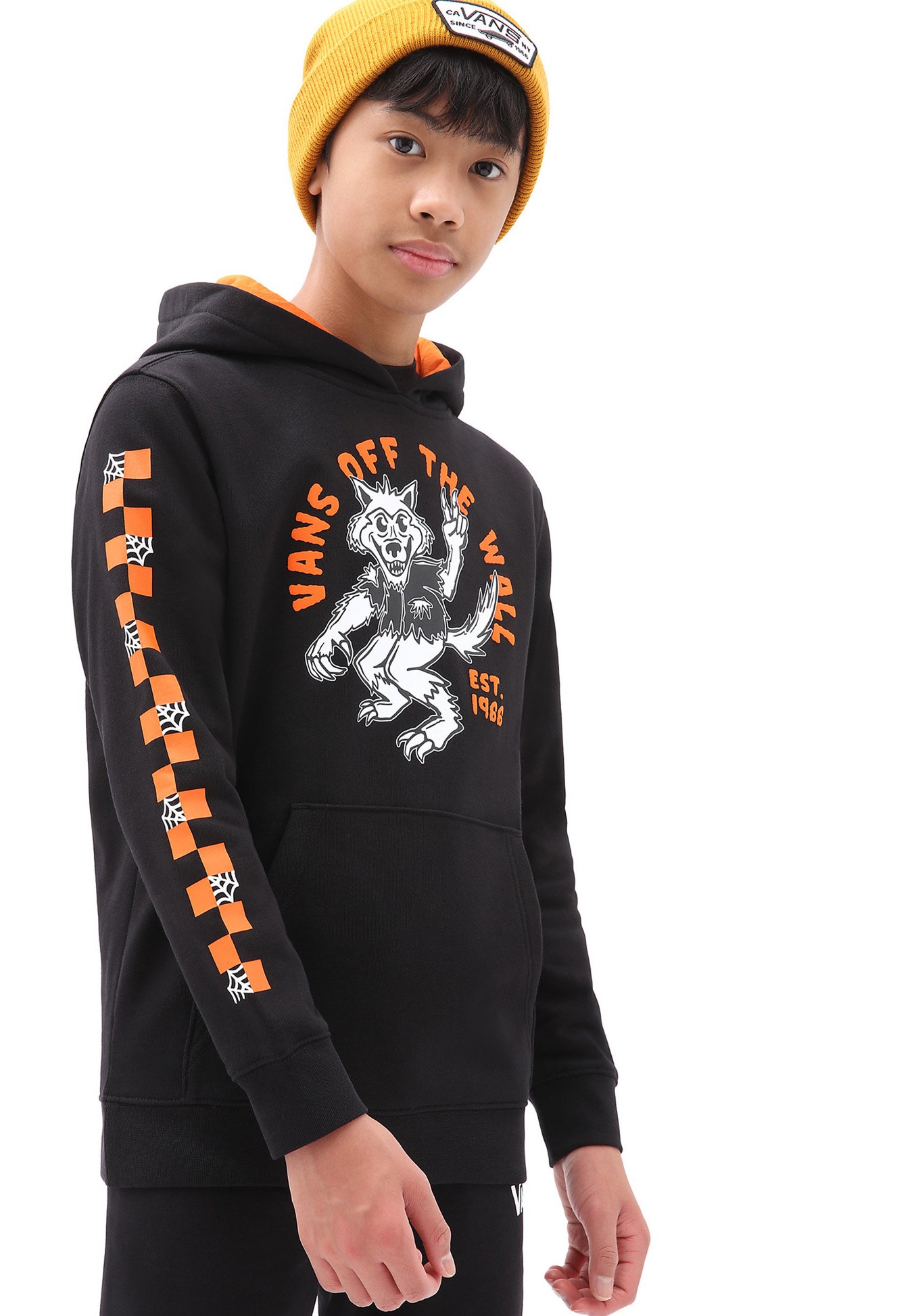 Vans BY SK8 WOLF PO BOYS - Sudadera - black/negro - Zalando.es