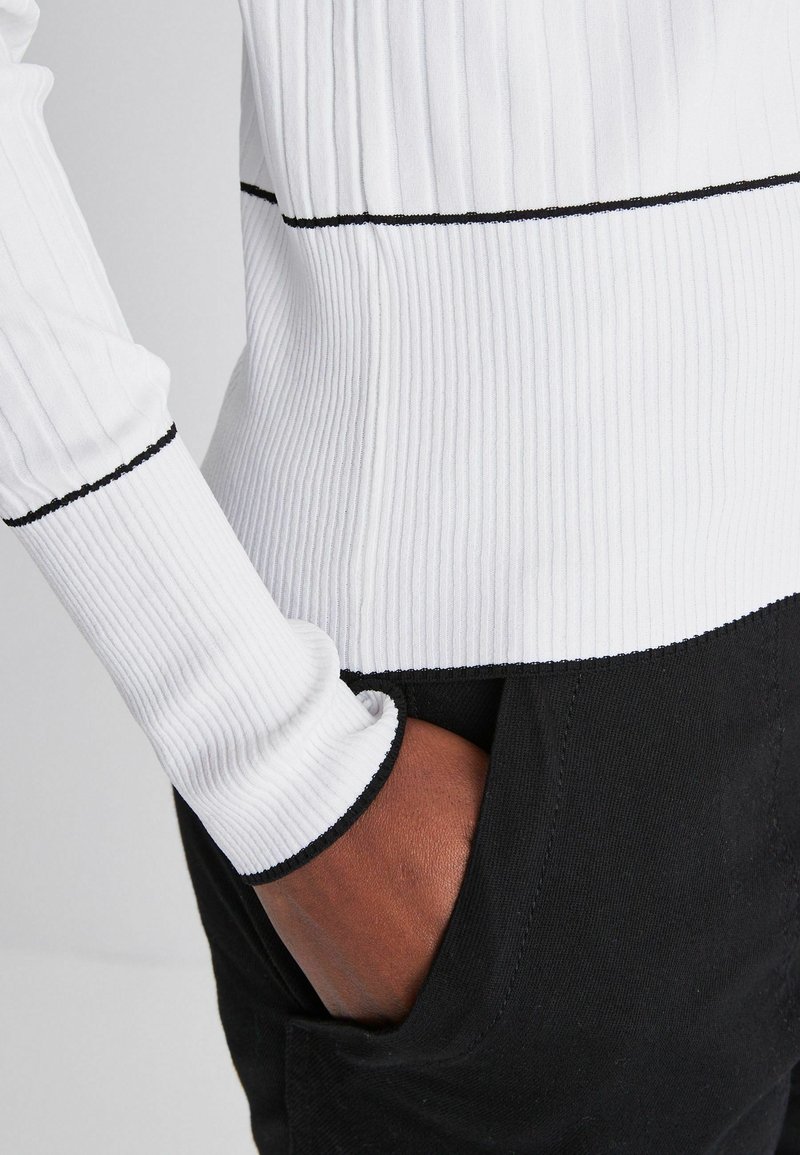 Damen Strickjacken | Next RIB TIPPED Strickpullover white/weiß - FN89859 Damen Strickjacken | Next RIB TIPPED Strickpullover white/weiß - FN89859