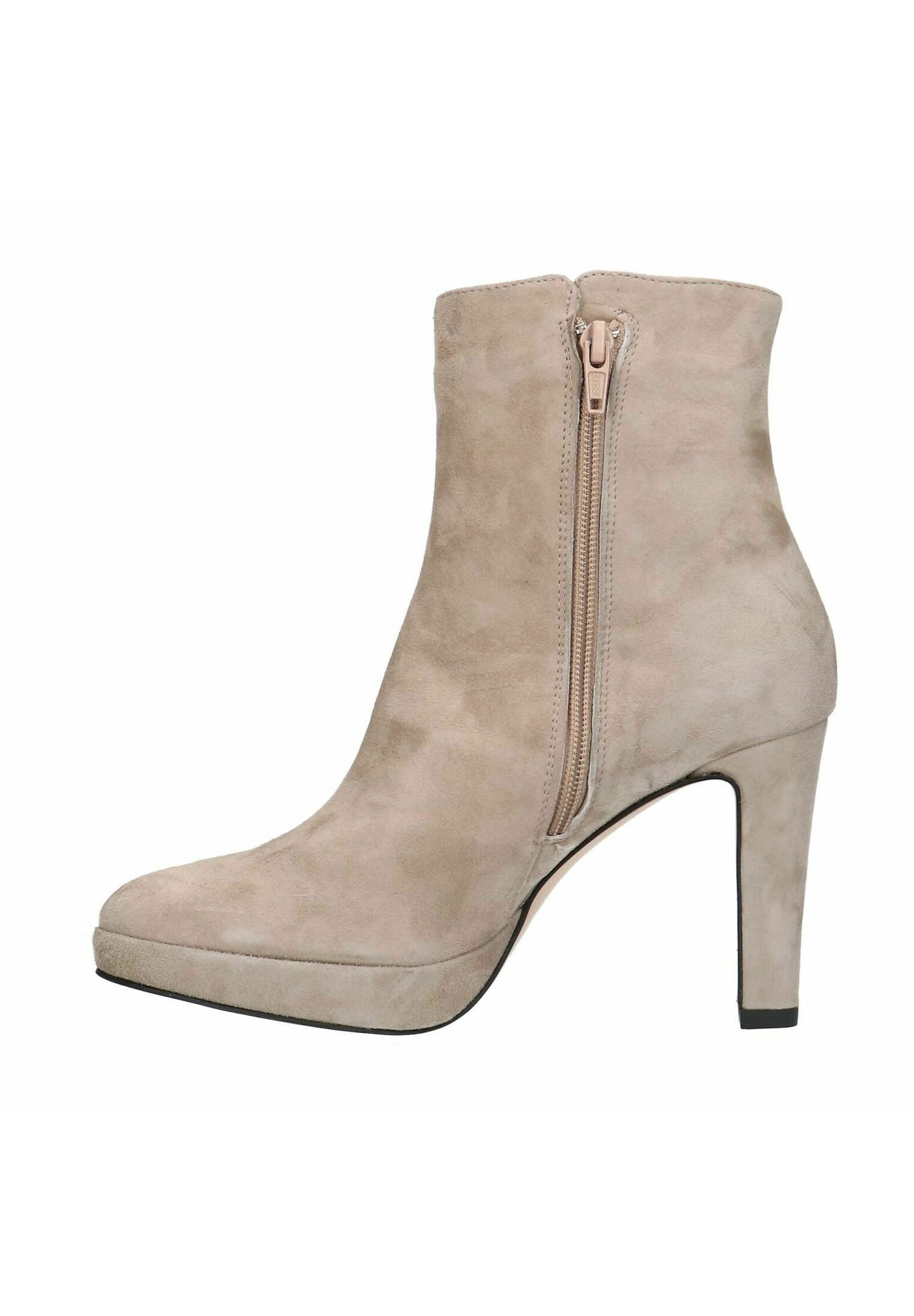 Manfield Enkellaarsjes met hoge hak - beige - Zalando.nl
