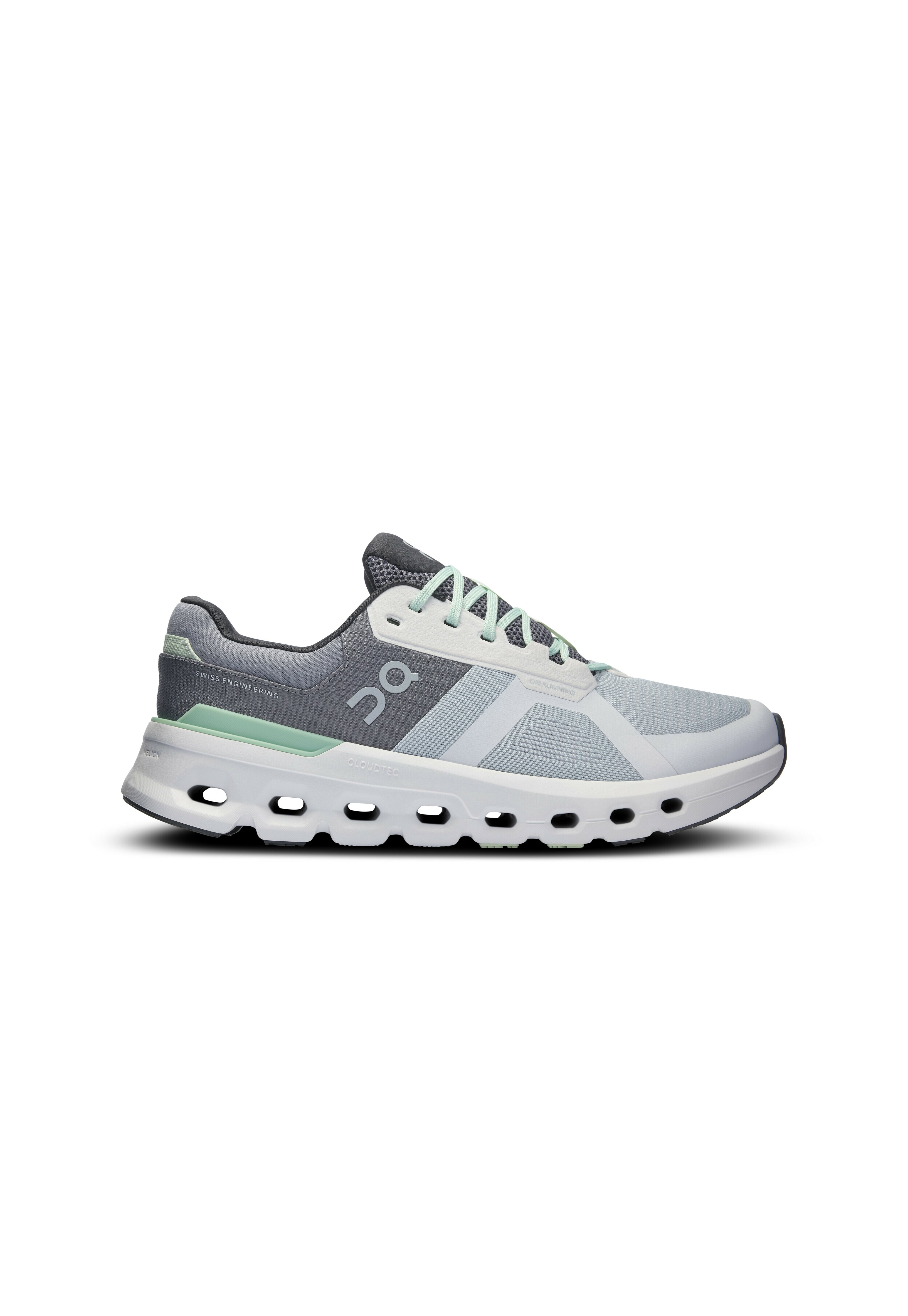 On CLOUDRUNNER 2 WIDE - Road running shoes - glacier sage/grey