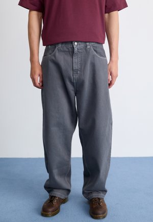 BRANDON PANT - Vaqueros baggy - graphite stone dyed