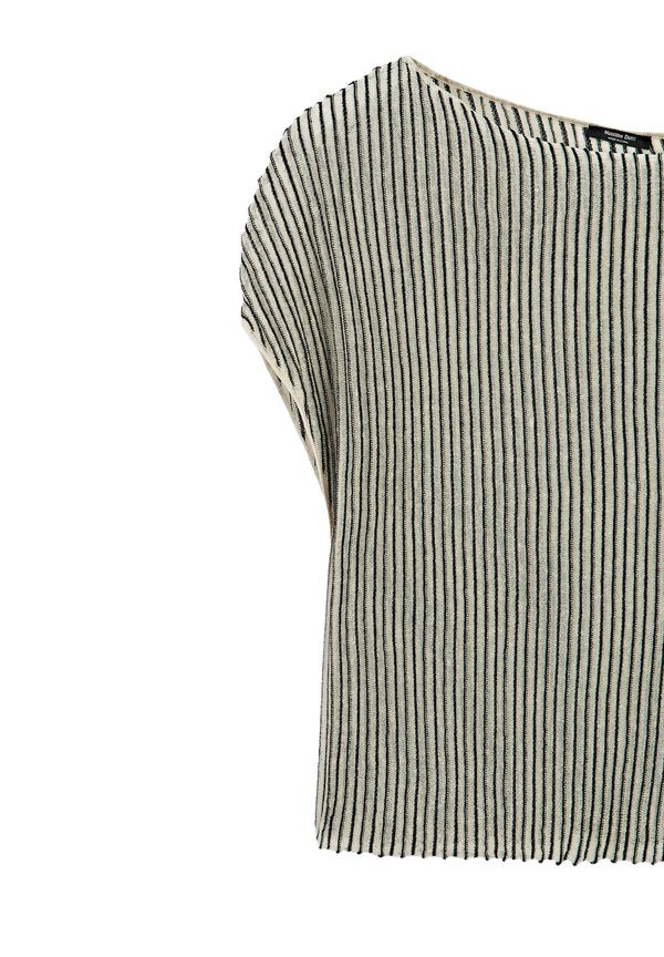 PLEATED WITH FLECKED DETAIL  - Print T-shirt - beige3