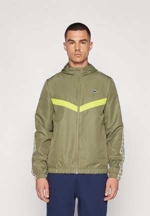 Lacoste Sport Trainingsjacke - khaki/firefly