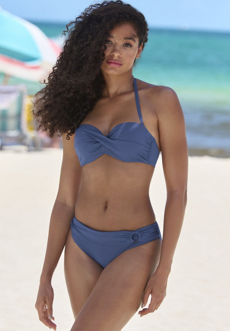 s.Oliver WIRE-BANDEAU - Bikini pezzo sopra - blau