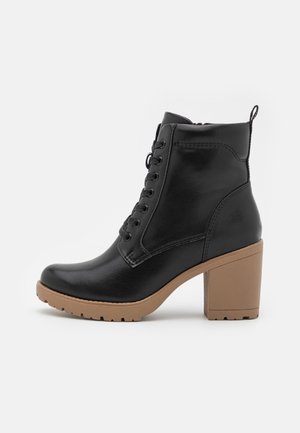 Stivaletti con tacco - black/nature