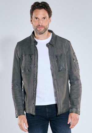 Lederjacke - grau