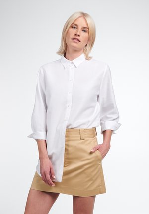 Eterna LINEN SHIRT - LOOSE FIT - Button-down blouse - weiß