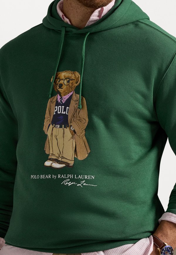 POLO BEAR FLEECE HOODIE - Sweatshirt - washed forest3