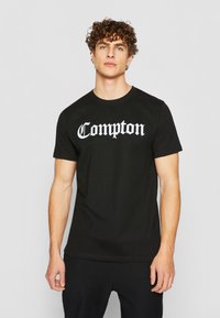 Mister Tee - COMPTON - T-shirt con stampa - black Immagine in miniatura 1