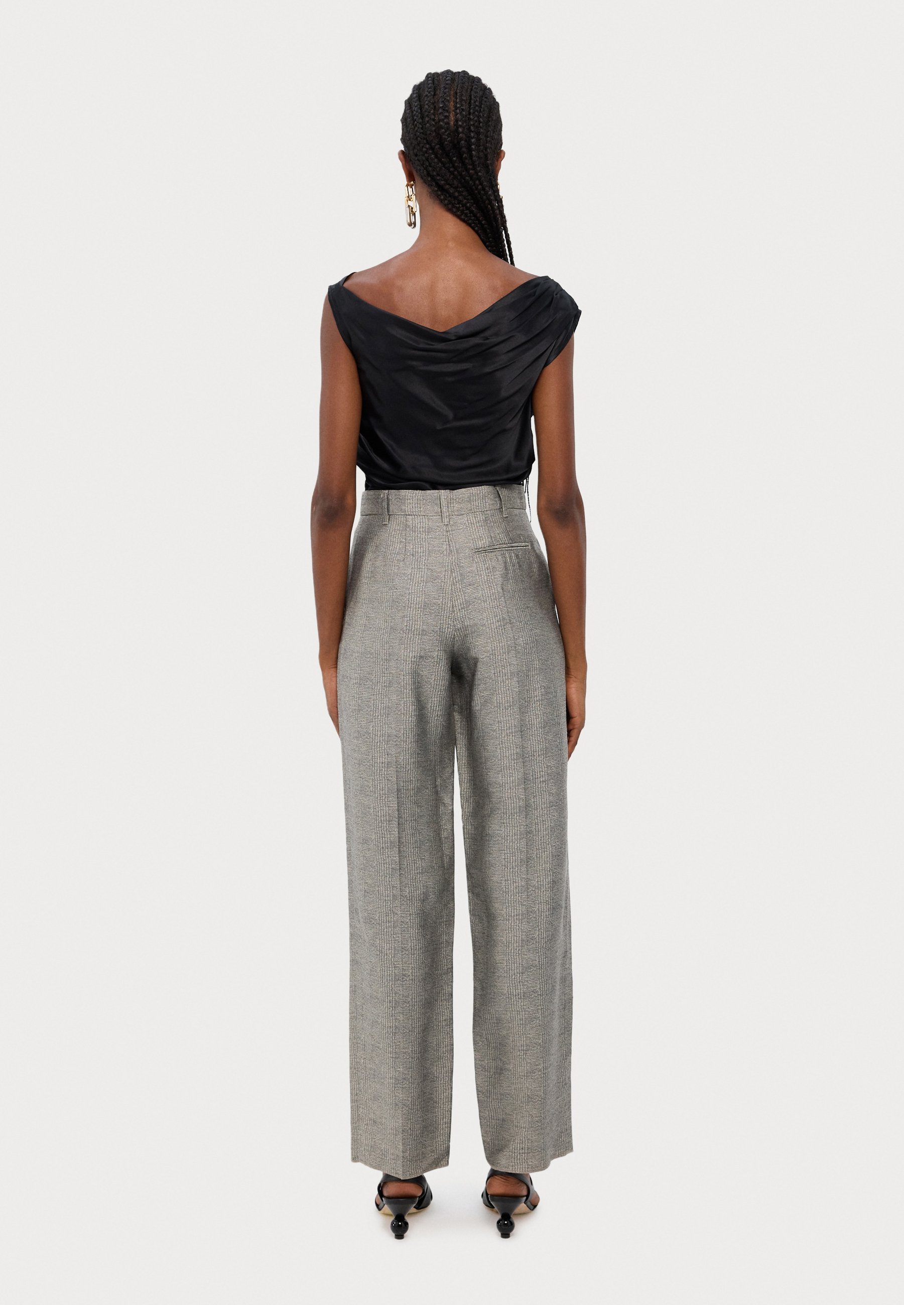Emporio Armani TROUSER - Trousers - greige/grey - Zalando