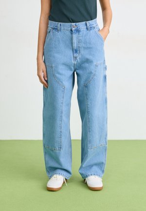BRANDON DOUBLE KNEE PANT  - Džínsy voľného strihu - blue stone bleached