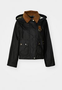 Barbour ERMA WAX JACKET - Jas - black/ancient tartan