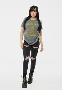 Paradiso Clothing RAMONES FOREST HILLS - Print T-shirt - charcoal