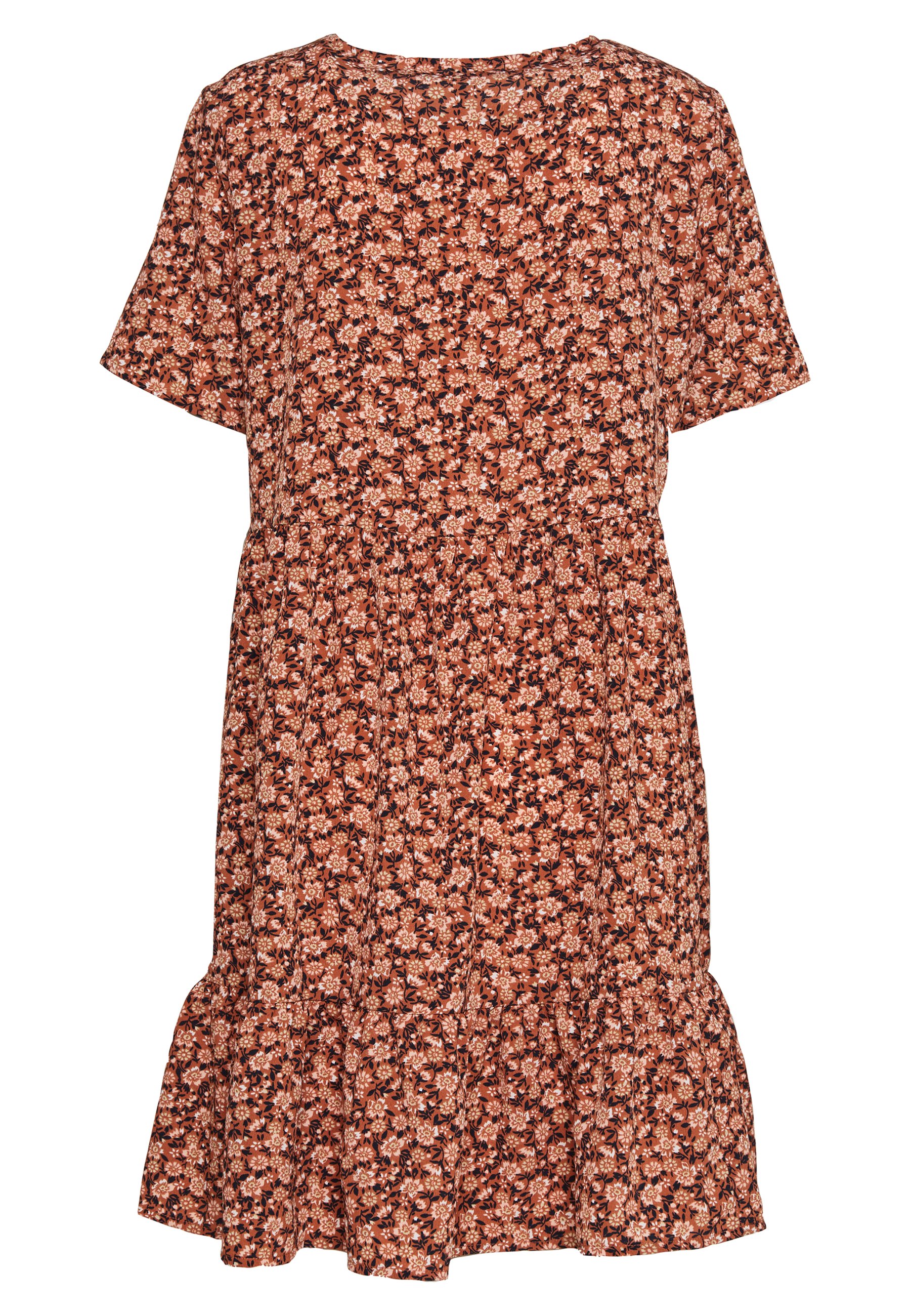 brown one piece dress