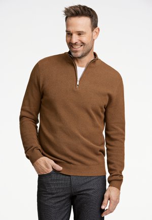 Jack's Sportswear NECK - Jumper - dk camel mel