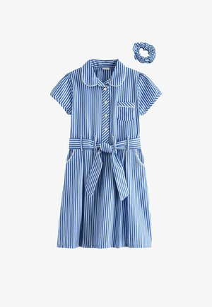 GINGHAM BOW - Haljina-majica - blue stripe