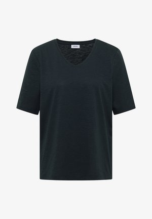 Cecil, BASIC T-SHIRT MIT V-NECK - Camiseta básica - deep petrol blue