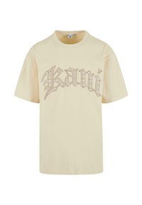 PAISLEY LETTER - Tričko s potlačou - beige