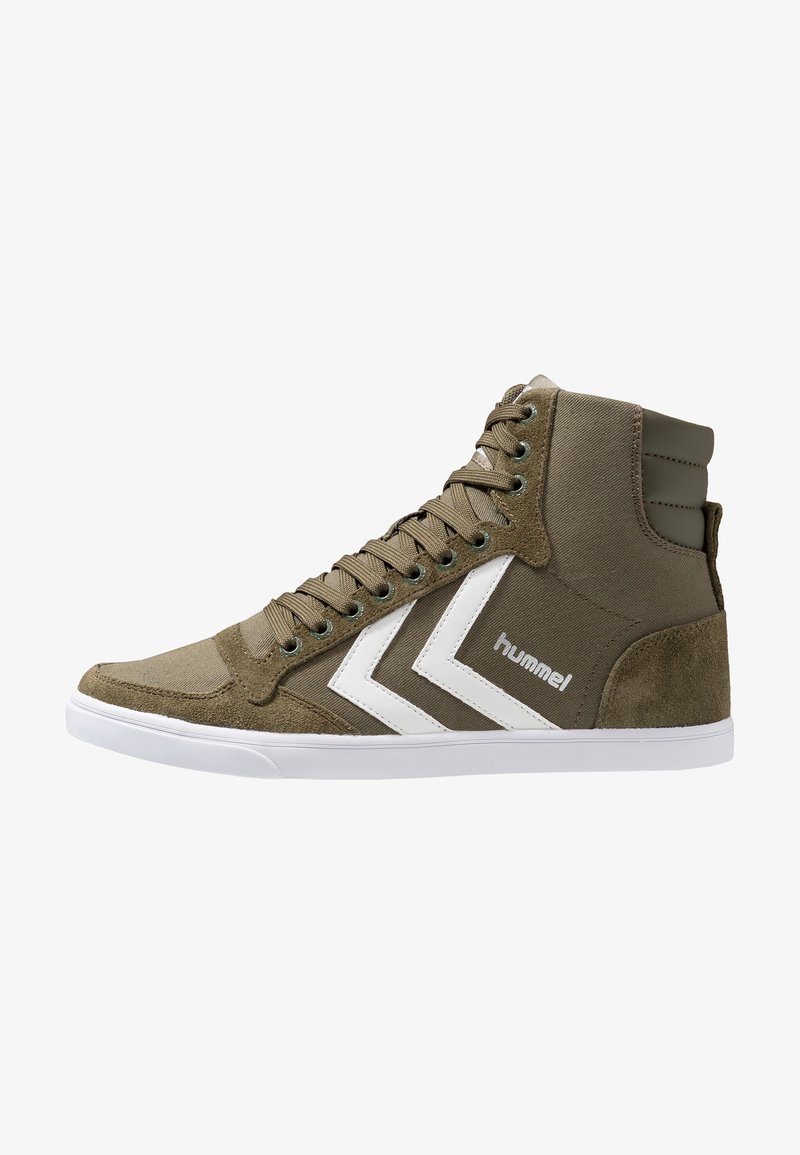 Hummel SLIMMER STADIL - Sapatilhas de cano alto - dark olive