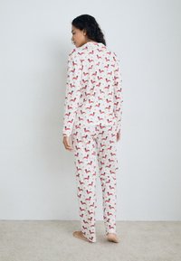 LASCANA XMAS PYJAMA SET - Pyjama - weiß gemustert