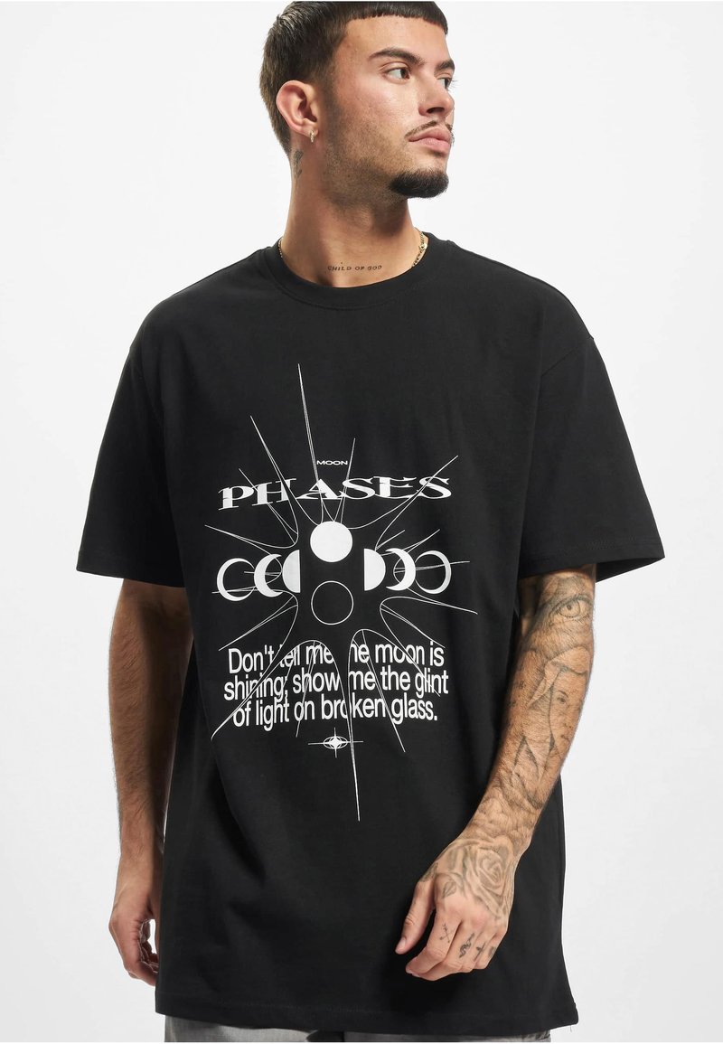 Upscale by Mister Tee ACCESSOIRES MOON PHASES - Trükipildiga T-särk - black