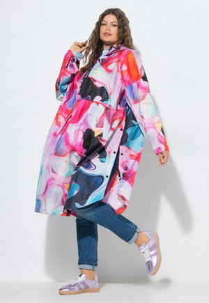 LAURASØN, FUNKTIONS-REGENCAPE, UNISEX, PRINT, KAPUZE - Regenjacke / wasserabweisende Jacke - flamingo