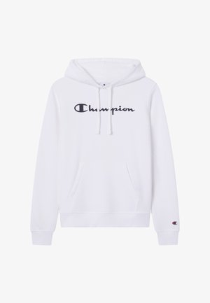 Champion, SCRIPT SHOP front pocket - Felpa con cappuccio - white