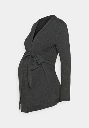 Strickjacke - anthracite