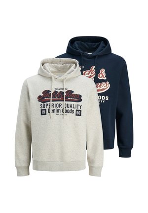 2 PACK - Kapuzenpullover - dunkelblau/hellgrau