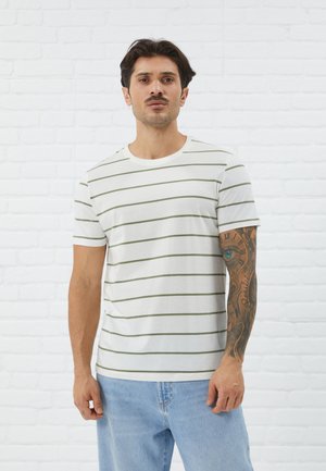 Pier One, Print T-shirt - off-white