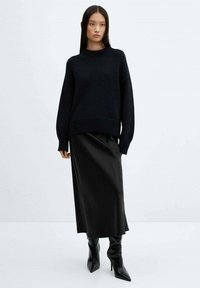 Mango Gonna a campana - black