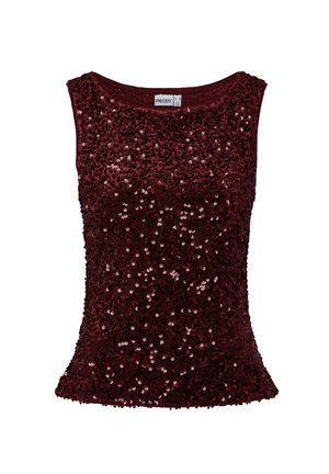 Pieces, PCKAMMY TANK TOP JRS BC - Blouse - tawny port