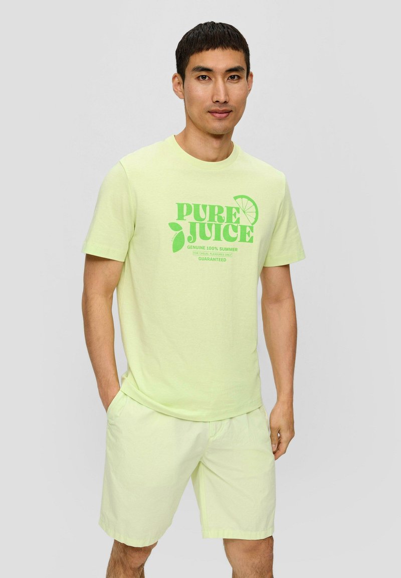 s.Oliver FRONTPRINT - T-shirt print - limettengrün
