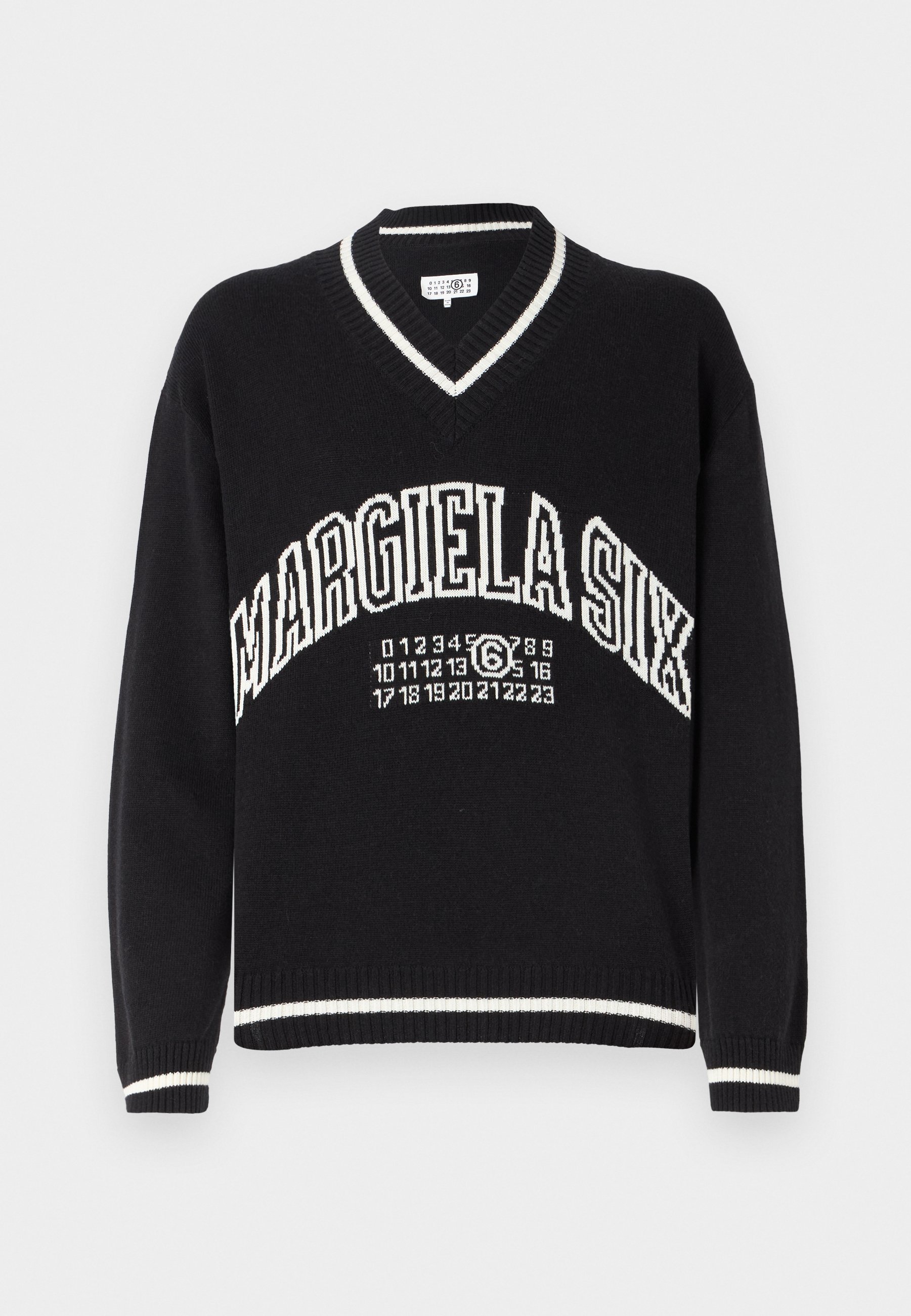 MM6 Maison Margiela V NECK UNISEX - Jumper - black - Zalando