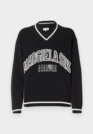 MM6 Maison Margiela V NECK UNISEX - Jumper - black