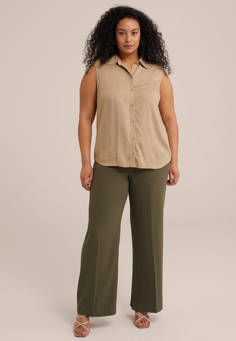 WE Fashion Overhemdblouse bruin