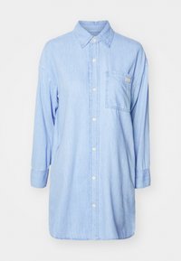 LOOSE DRESS - Skjortklänning - denim medium