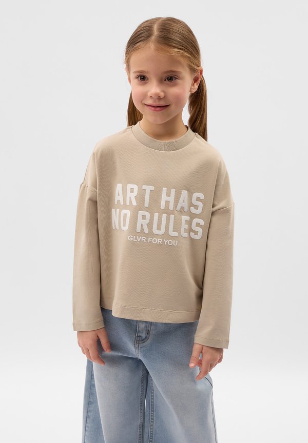 Langarmshirt - beige