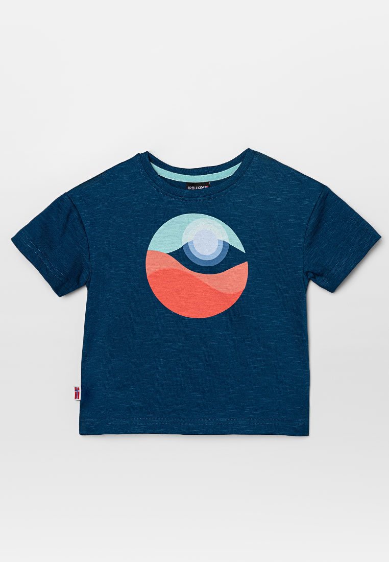 Trollkids T-shirt print donkerblauw